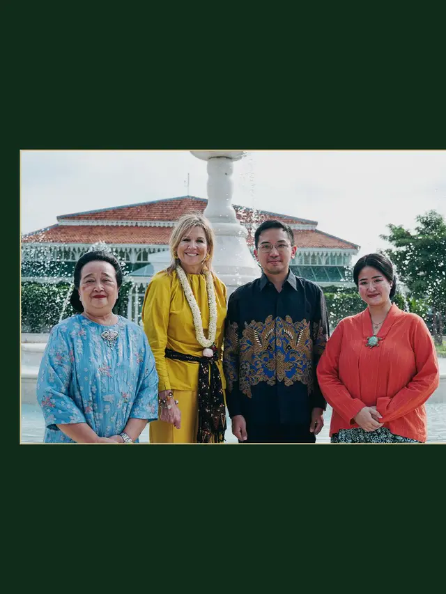 6 Potret Ratu Máxima Kunjungi Mangkunegaran Solo, Disambut Hangat Gusti Bhre