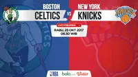 Jadwal NBA, Boston Celtics vs New York Knicks. (Bola.com/Dody Iryawan)