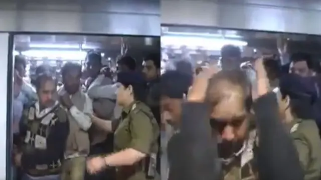 Naik di Gerbong Khusus Wanita, Para Pria Penumpang Kereta Ini Dipukul Polisi