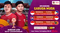 Jadwal Siaran Langsung AFF U-19 Youth Championship 2024 di Vidio