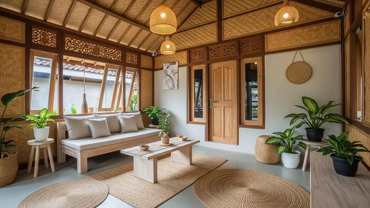 Desain Rumah Kampung Kecil Tapi Nyaman dan Tidak Panas Tanpa AC