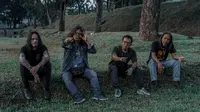 Grup band Pindad Rockstar alias PRS yang terdiri dari Heydi Ibrahim Power Slaves, Ovy /rif, Gan Gan Sahara, dan Herman Husin ex Jamrud. (IST)