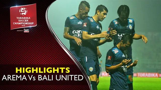 Video highlights TSC 2016 antara Arema Cronus vs Bali United yang berakhir dengan skor 1-0 di Stadion Kanjuruhan pada Minggu (7/8/2016).
