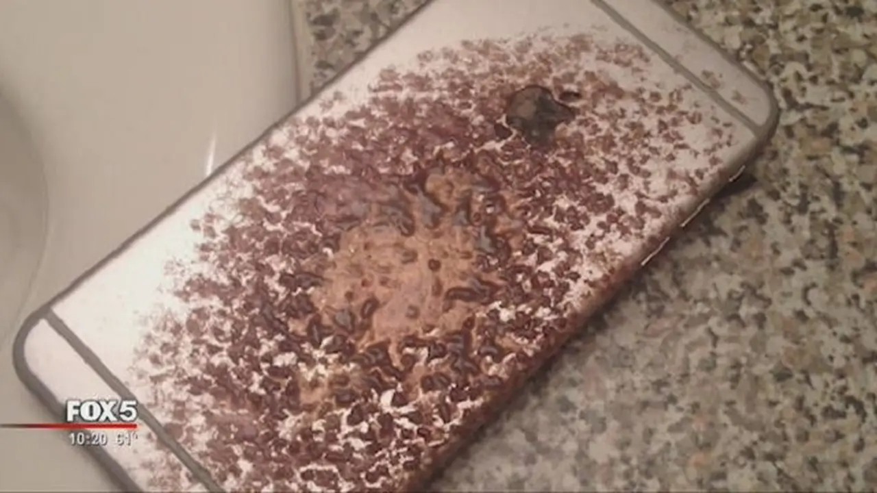 Dicas Sebentar, iPhone 6 Plus Pria Ini Hangus Terbakar