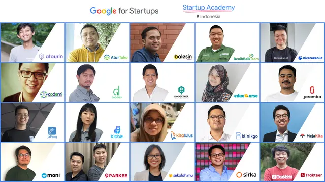 20 peserta yang akan mengikuti Startup Academy Indonesia dari Google