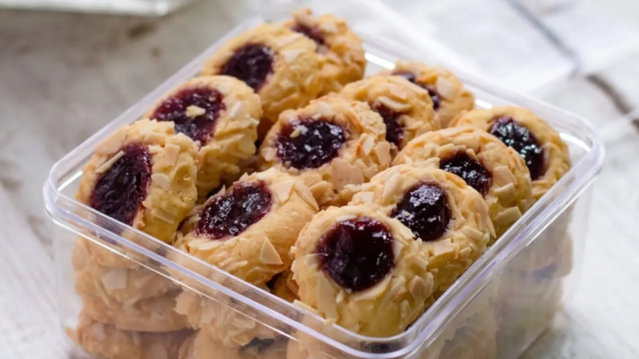 resep kue kering thumbprint cookies kue jempol