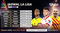 Live streaming pertandingan La Liga Spanyol pekan ke-14 dapat disaksikan melalu platform Vidio. (Dok. Vidio)