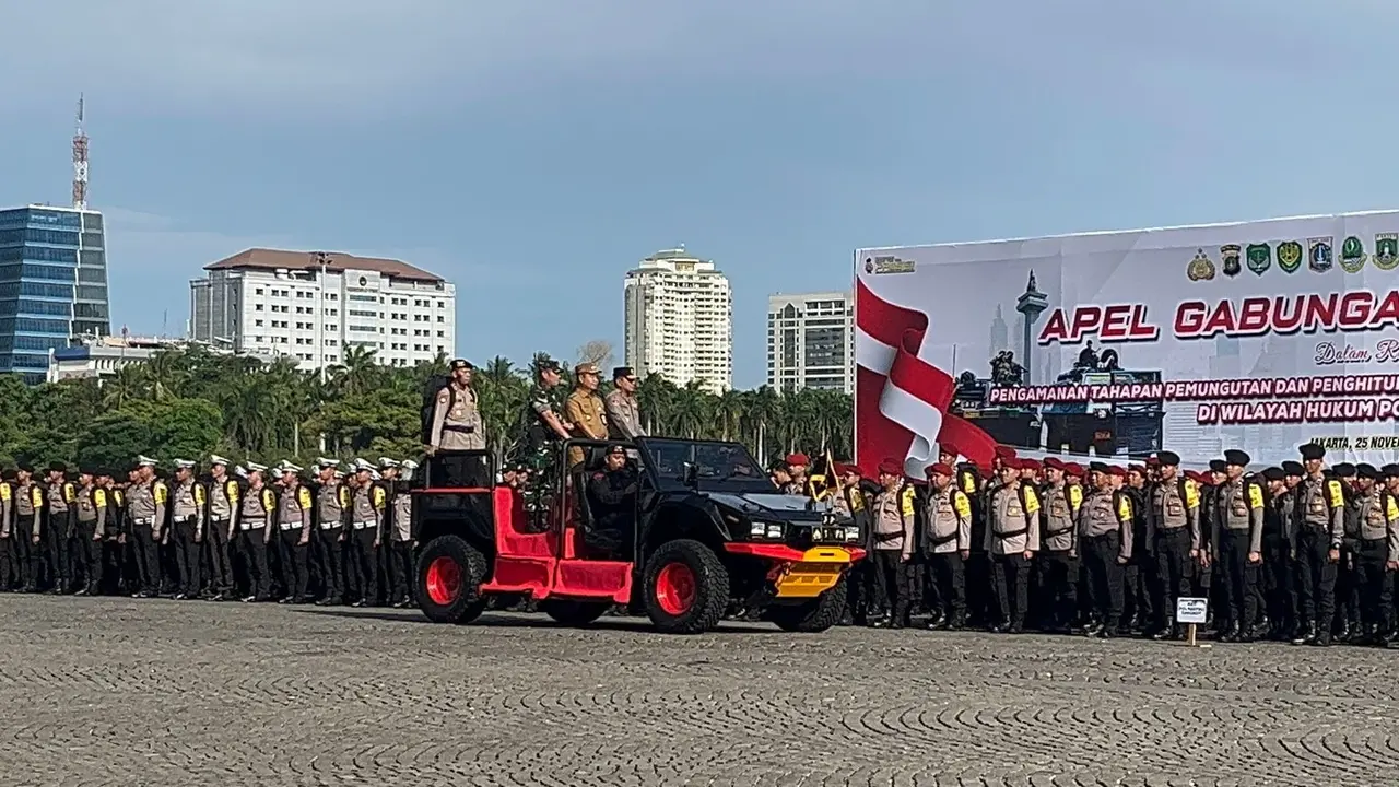 Sebanyak 6.259 personel gabungan dikerahkan mengawal proses pemungutan suara pada Pilkada Jakarta 2024.