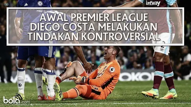 Pada 2 laga awal Premier League, salah satu bomber andalan Chelsea Diego Costa melakukan tindakan kontroversi saat dimulainya musim 2016-201
