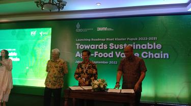 PT Pupuk Indonesia (Persero) resmi meluncurkan Roadmap Riset Klaster Pupuk 2022-2031.