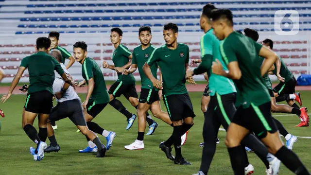 Latihan Perdana Timnas Indonesia U-22