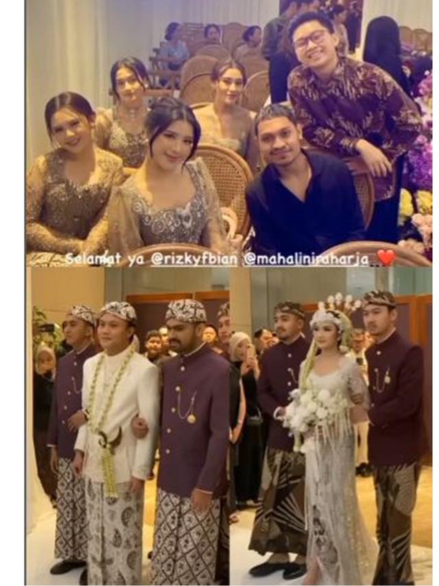 6 Potret Bridesmaid di Akad Nikah Mahalini dan Rizky Febian, Ada Aaliyah Massaid