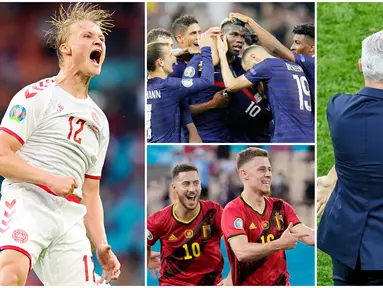 Pertandingan babak 16 besar Euro 2020 telah berakhir. Delapan tim sudah memastikan tiket berlaga di babak perempat final. Berikut lima pemain yang tampil menonjol di fase 16 besar tersebut, termasuk Paul Pogba.