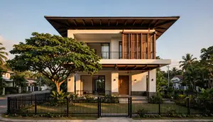 Desain Rumah Menghadap Barat dan Terpapar Panas, 4 Ide Fasad yang Lebih Adem