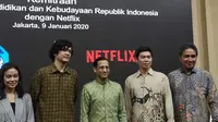 Kerja sama antara Kementerian Pendidikan dan Kebudayaan dengan Netflix. (Liputan6.com/ Agustinus Mario Damar)