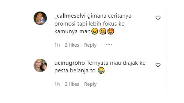 Komentar netizen di postingan amanda