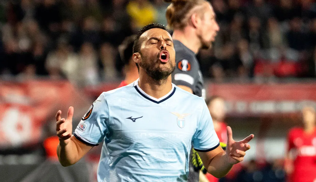 Lazio unggul lebih dulu lewat gol Pedro Rodriguez pada menit ke-35. (AP Photo/Peter Dejong)