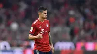 8. James Rodriguez - Undercut cepak klimis memang menjadi tren pesepak bola Bayern Munchen ini. Tak ayal banyak anak muda yang terkesima dan meniru potongan rambut ala Rodriguez. (AFP/Christof Stache)