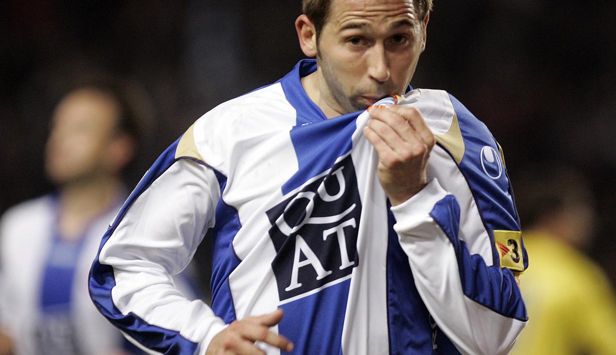 Total 122 gol dicetak saat berseragam Espanyol, Real Sociedad dan Rayo Vallecano. Bersama Espanyol ia berhasil mencetak 105 dan menjadi top skor sepanjang masa Espanyol. (AFP/Josep Lago)