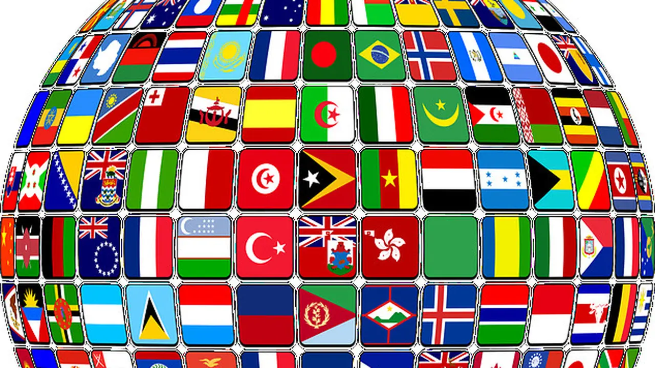 Ilustrasi Bendera, Dunia, Negara