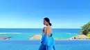 <p>Saat berfoto di pinggir kolam renang, Naysila tampak cantik memesona. Ia bergaya bak seorang model. [Foto: instagram.com/naymirdad]</p>