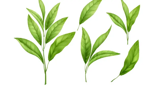 Ilustrasi daun teh