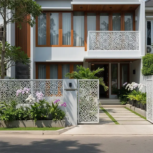 9 Desain Pagar Rumah Minimalis yang Membuat Fasad Tampak Lebih Mahal dan Berkelas