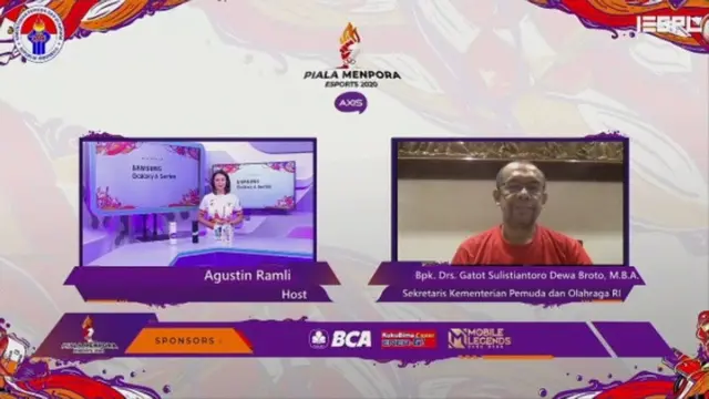 Sekretaris Kemenpora Gatot S. Dewa Broto - Piala Menpora Esports 2020