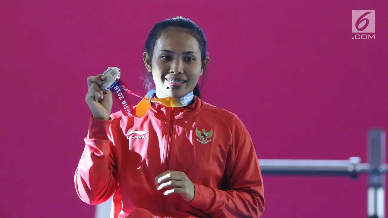 Ni Nengah Widiasih dan Perak Womens Up to 41.00 kg Asian Para Games 2018