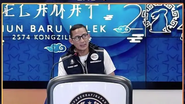 Menpaekraf Sandiaga Uno di The Weekly Bried with Sandi Uno, Selasa, 24 Januari 2023