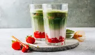 Resep Strawberry Matcha Latte, Minuman 3 Lapis yang Cantik dan Segar