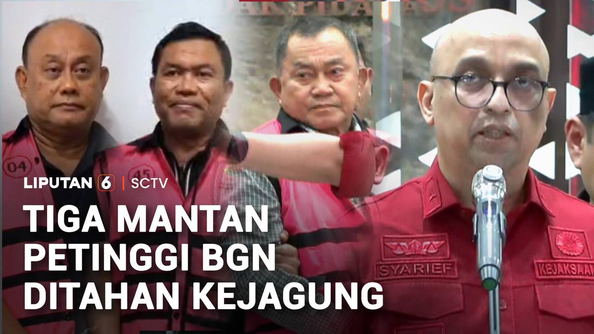 Tiga Mantan Petinggi BGN Ditahan Kejagung