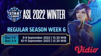 Link Live Streaming Reguler Season AOV Star League 2022 Winter Matchweek 6 di Vidio 8-11 September