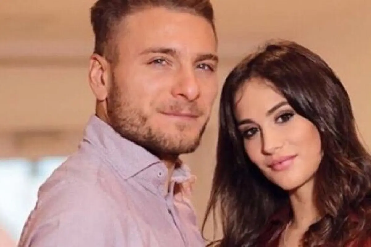 Striker Timnas Italia dan Lazio, Ciro Immobile bersama sang istri, Jessica Melena