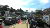 Jalur Puncak Bogor macet diserbu wisawatan. (Liputan6.com/Achmad Sudarno)