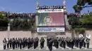 Acara seremonial dan penyambutan timnas Portugal usai menjuarai piala Eropa 2016 di Belem Palace, Lisbon, Portugal, (11/7/2016). (AFP/Jose Manuel Ribeiro)