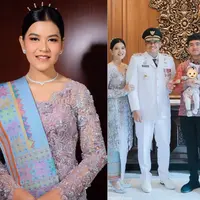Melihat tampilan Erina Gudono saat support Bobby Nasution dan Kahiyang Ayu di pelantikan kepala daerah (@erinagudono @bennusorumba)