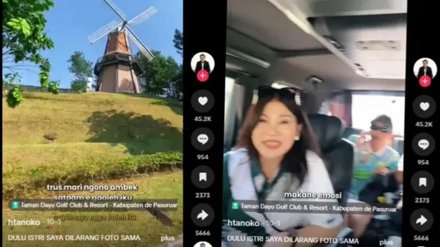 Screenshot Unggahan TikTok Hermanto Tanoko @hermantotanoko