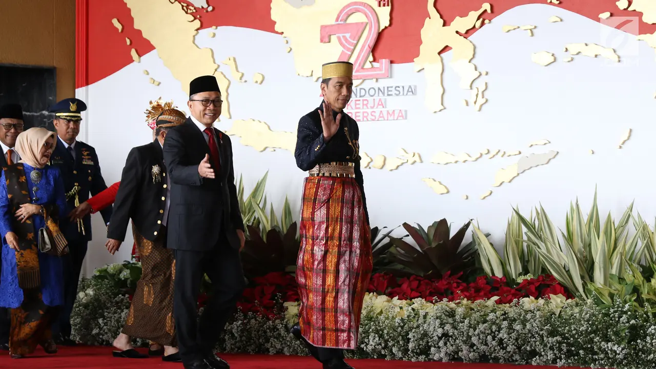 Jokowi dan JK Tiba di Gedung DPR