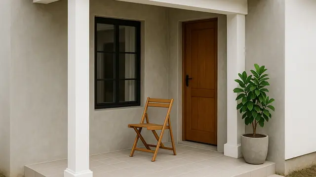 Model Teras Mini untuk Rumah di Desa (Foto: ChatGPT)