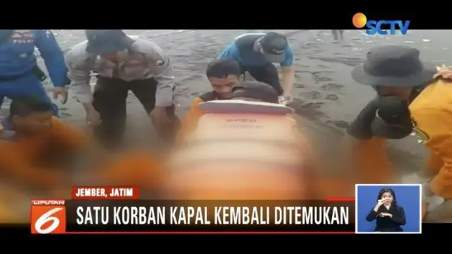 Tim SAR Gabungan, Jumat (20/7) pagi kembali temukan korban terbaliknya kapal Joko Berek, atas nama Budi, warga Dusun Mandaran.