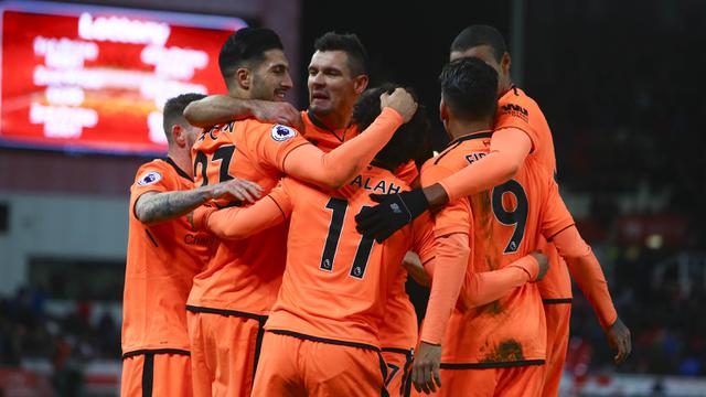 FOTO: Mohamed Salah Memukau, Liverpool Gulung Stoke