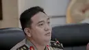 Kadiv Humas Mabes Polri Irjen Pol Muhammad Iqbal memberi keterangan terkait penangkapan Andi Arief di Jakarta, Senin (4/3). Saat ditangkap, Andi Arief dalam pengaruh narkoba. (Liputan6.com/Faizal Fanani)