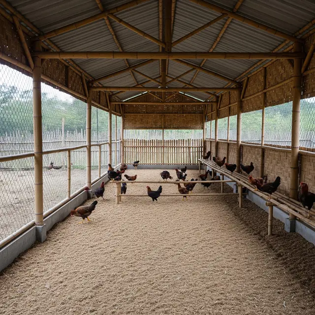 Kandang Ayam Postal (Sistem Lantai)