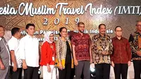 Menteri Pariwisata Arief Yahya saat peluncuran Indonesia Muslim Travel Index 2019 (Liputan6.com/Komarudin)