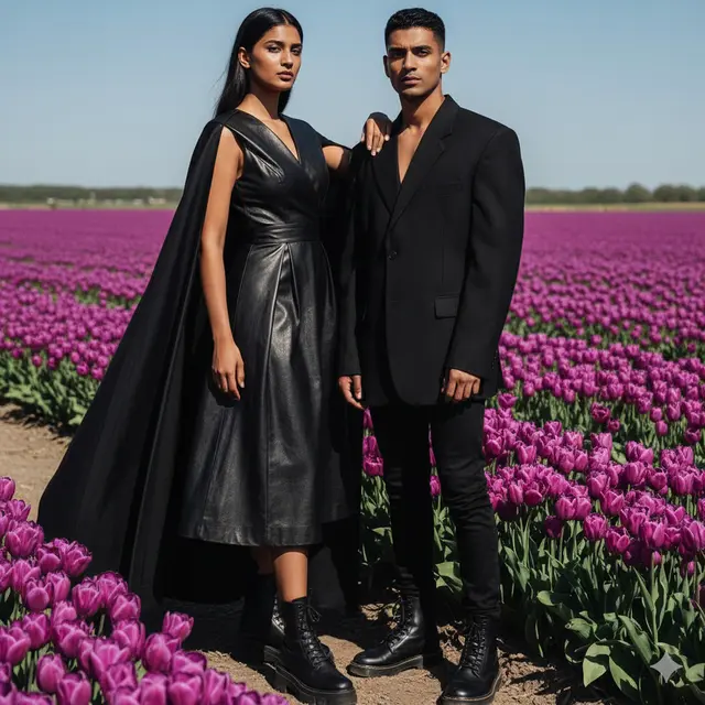 7 Prompt Gemini AI Viral Edit Foto Romantis dengan Background Bunga Tulip, Tampilan yang Menawan dan Estetik