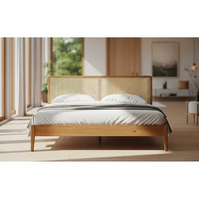 Gambar Model Tempat Tidur Kayu Jati. Foto: Gemini