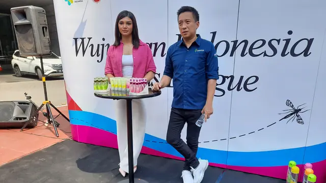Jihane Almira dalam peluncuran kampanye Kampanye “Wujudkan Indonesia Bebas Dengue” di Jakarta, Juli 2022.