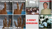 Meme Kocak Saat Nyontek Waktu Ulangan Ini Bikin Kangen Sekolah (sumber: memegenerator.net)