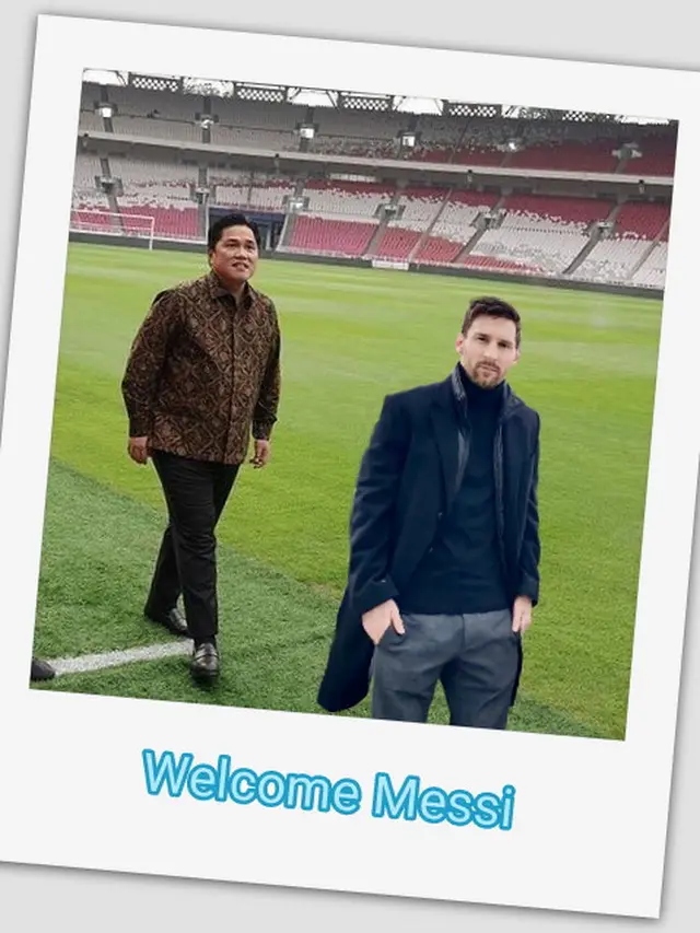 Batal ke Indonesia, Ini 5 Foto Editan Lionel Messi Tanggapan Netizen yang Kecewa